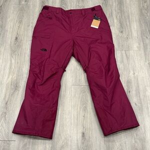 The North Face Boysenberry Burgundy Freedom Insulated Winter Snow Pants